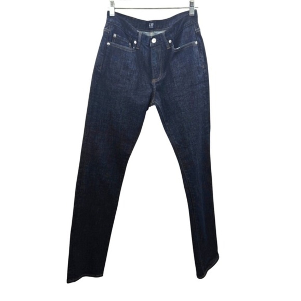 GAP Stretch Slim Fit Resin‎ Rinse Dark Wash Jeans Size 28×30